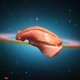 Illustration for article titled These pictures of sushi floating in space are truly awesome
